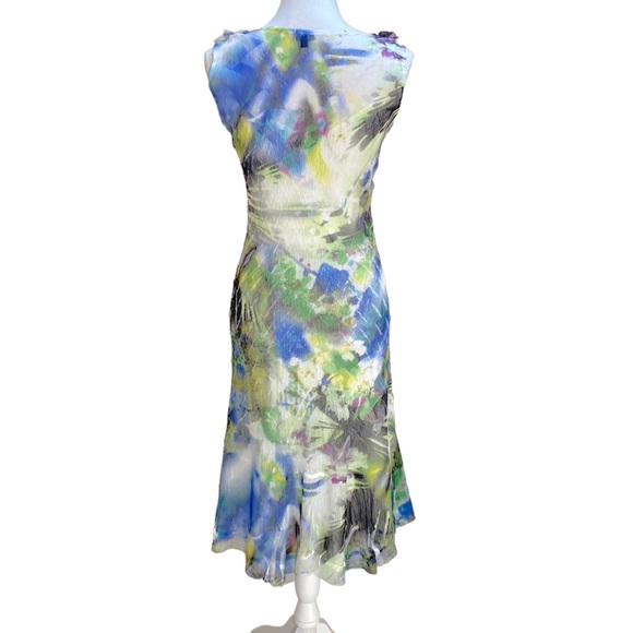 Komarov Sleeveless Crinkle Cut A-Line  Dress Size Medium - Picture 4 of 14